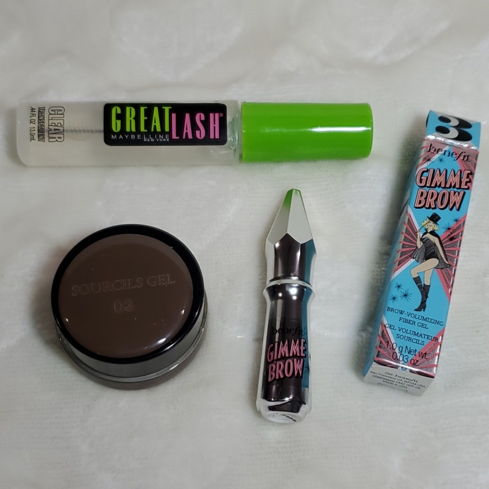 Lancome Benefit Maybelline brow products